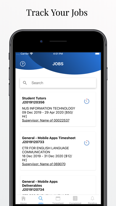 NUS Timesheet স্ক্রিনশট