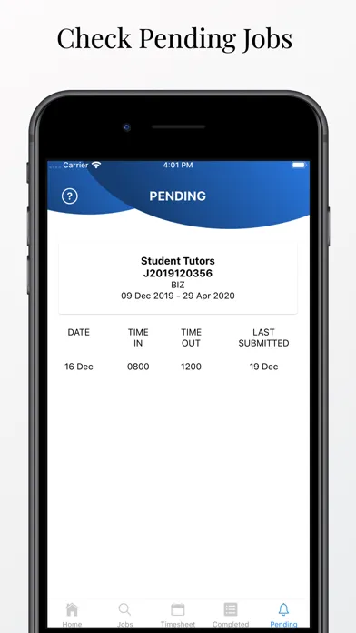 NUS Timesheet应用截图