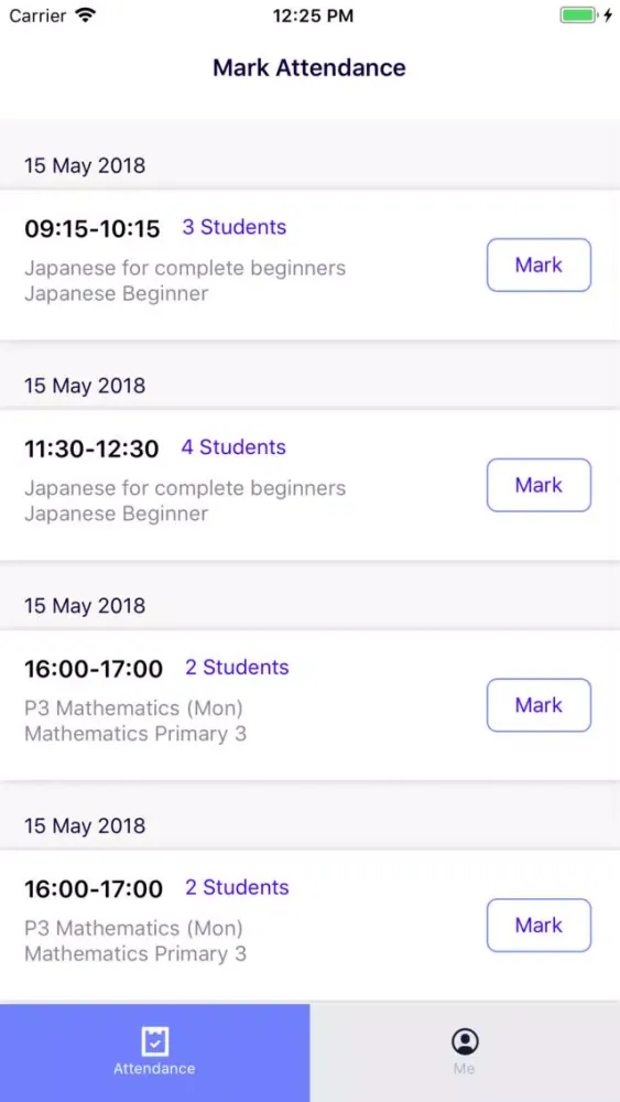 Skoolight Teacher Screenshots