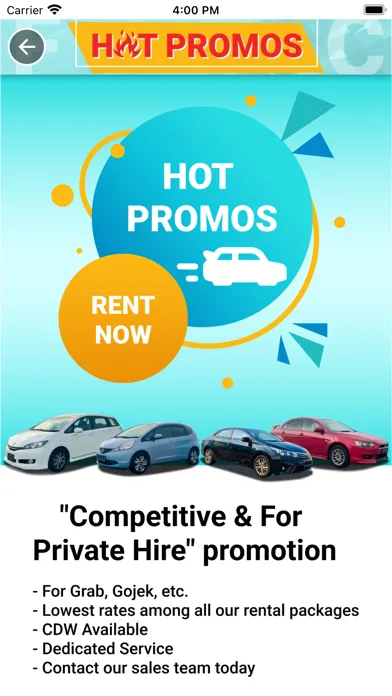 Capturas de pantalla de Fresh Cars - Rent With Ease