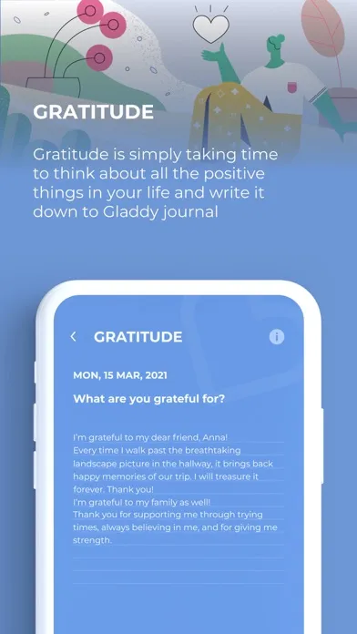 Скриншоты Gladdy - Diary & Mood Tracker
