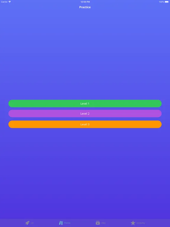 English V3 - Irregular Verbs iPad 应用截图