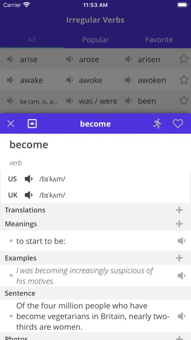 English V3 - Irregular Verbs应用截图