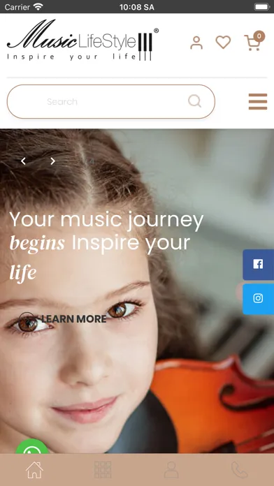Ảnh chụp màn hình của musicstore