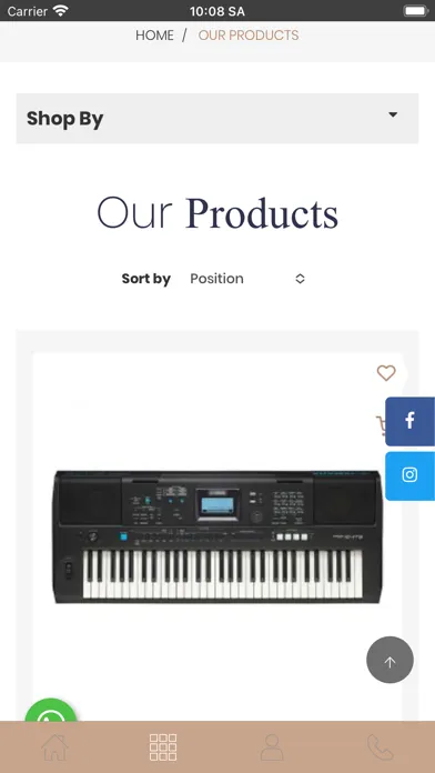 Ảnh chụp màn hình của musicstore