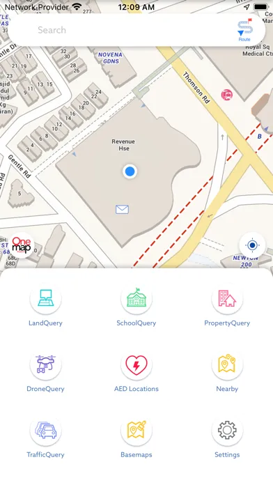 Screenshot di OneMap SG