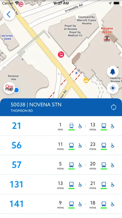 Screenshot di OneMap SG