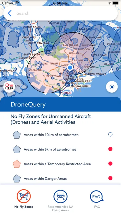 Screenshot di OneMap SG