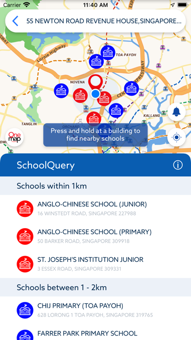OneMap SG स्क्रीनशॉट