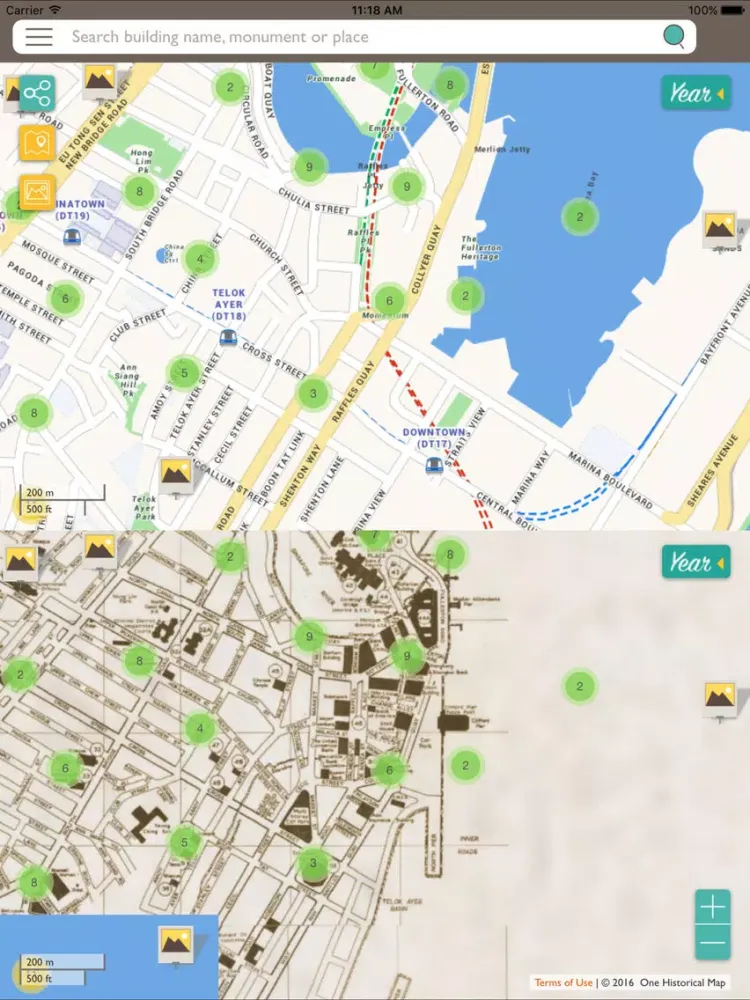 Screenshot di OneHMap iPad 