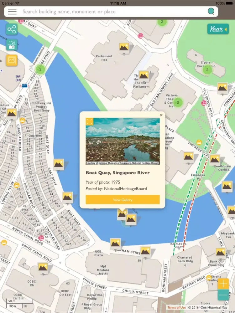Screenshot di OneHMap iPad 