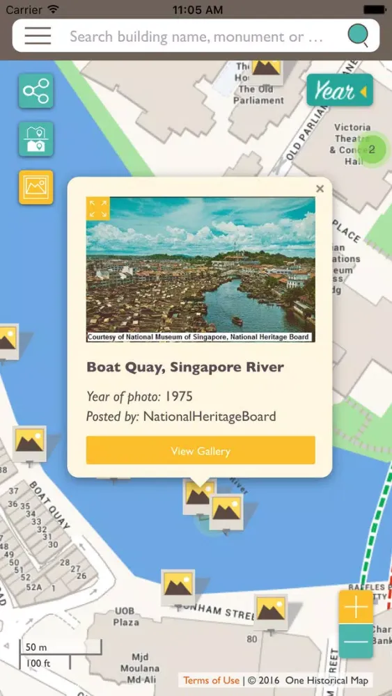 Screenshot di OneHMap