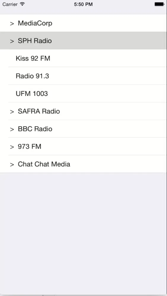Zrzuty ekranu Awesome Singapore Radio
