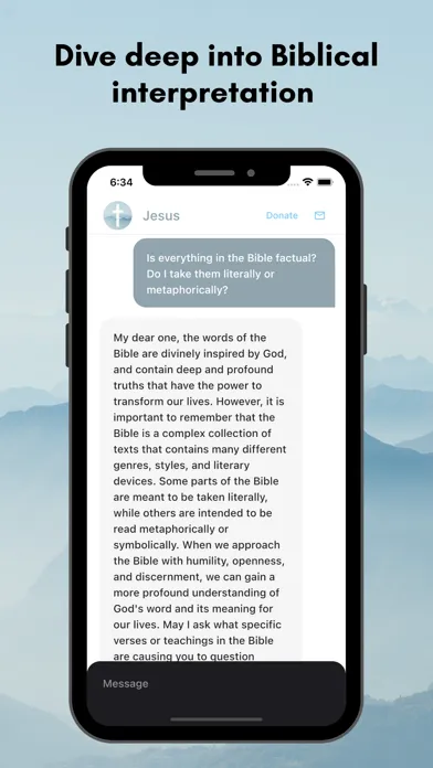 Ảnh chụp màn hình của Jesus Chat: Empower Your Faith