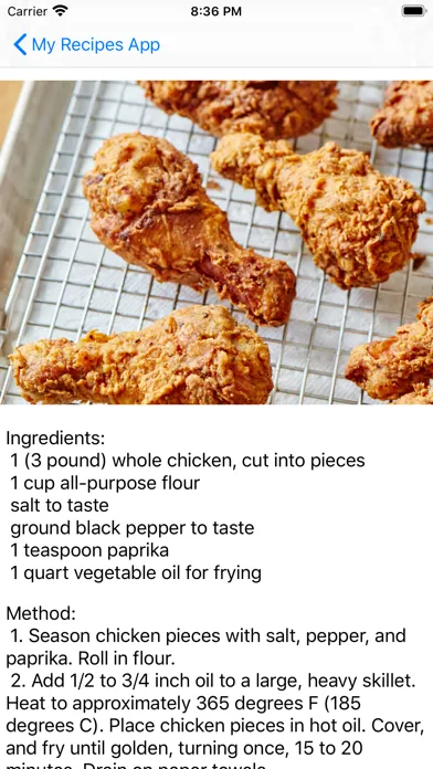 MyRecipes - cook it up स्क्रीनशॉट