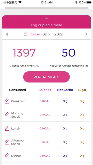 Capturas de tela do Nutritionist Buddy Keto