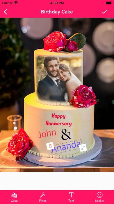 تصاویر Name And Photo On Cakes