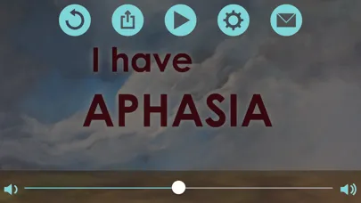 Captures d'écran de The "I have Aphasia" App