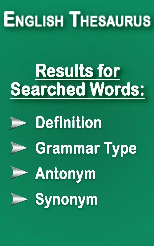 English Thesaurus スクリーンショット