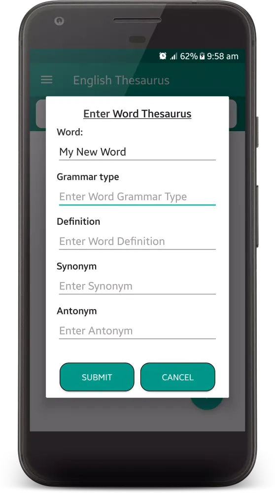 English Thesaurus スクリーンショット