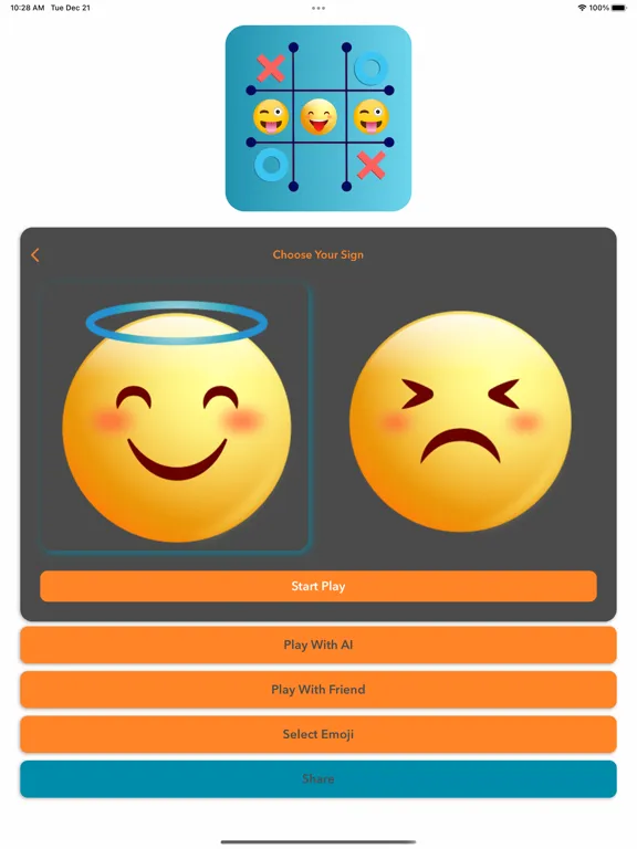 Tangkapan layar Tic Tac Toe - Emoji XO iPad 