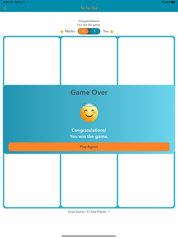 Tangkapan skrin Tic Tac Toe - Emoji XO iPad 