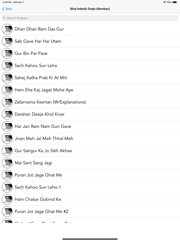 ภาพหน้าจอของ Shabad Gurbani App iPad 