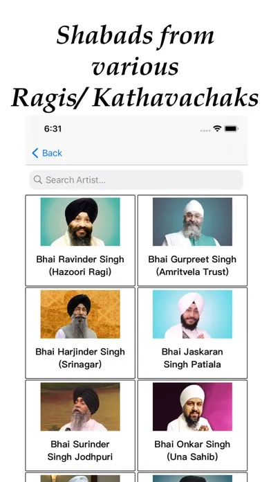ภาพหน้าจอของ Shabad Gurbani App