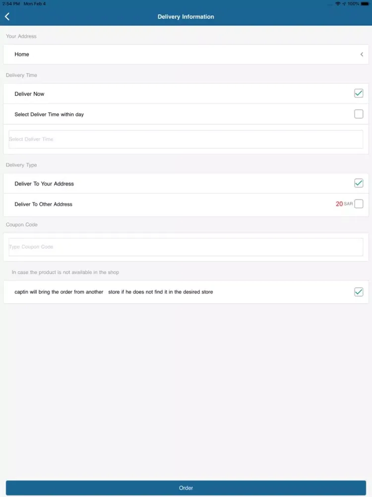 Tuku Customer iPad  Screenshots