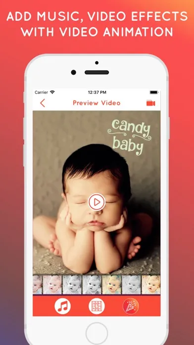 Baby Story Photo Video Maker应用截图