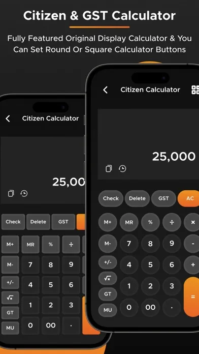 Tangkapan skrin Real Citizen & GST Calculator