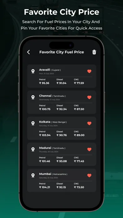 Daily Petrol Diesel CNG Price Screenshots