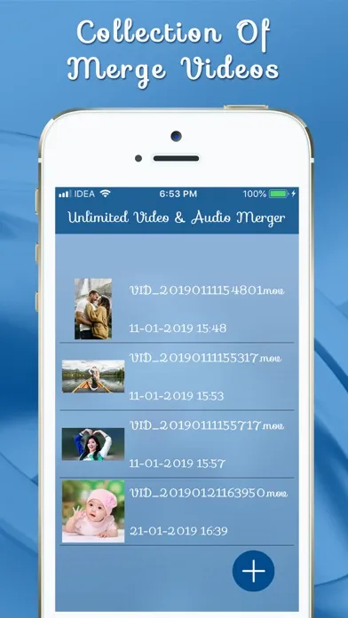 Ảnh chụp màn hình của Unlimited Video & Audio Merger