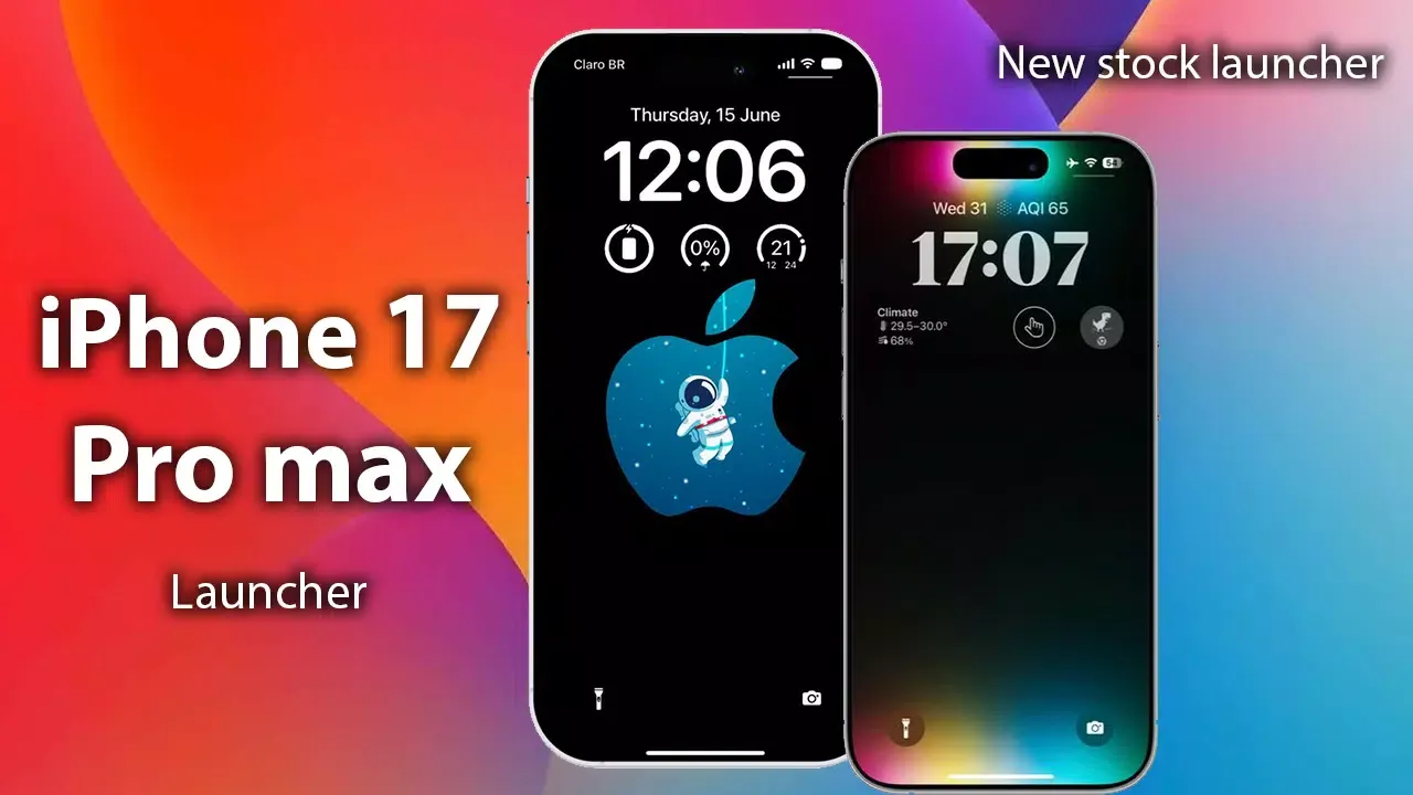 iPhone 17 Pro Max Launcher Screenshots