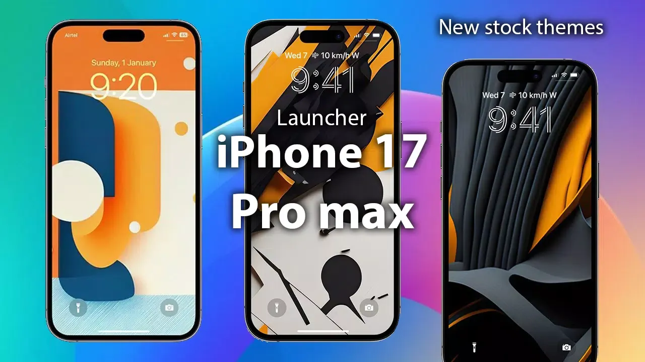 iPhone 17 Pro Max Launcher Screenshots