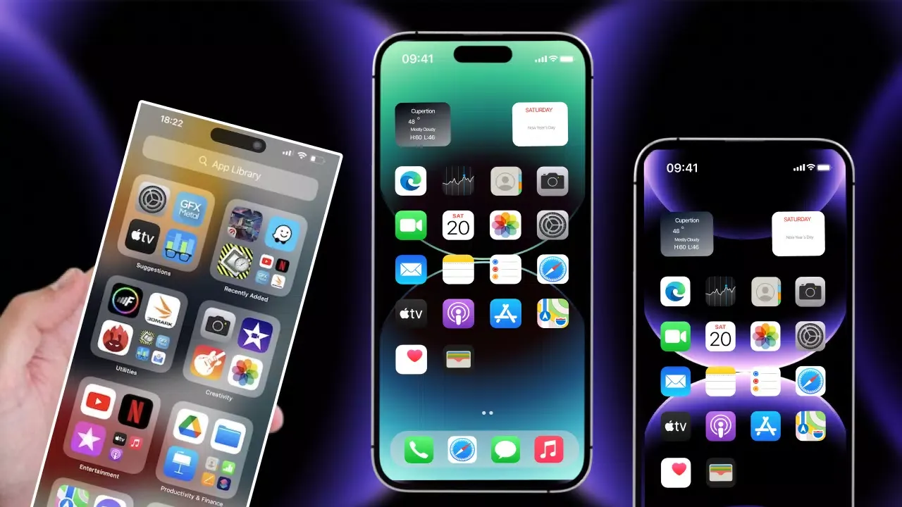 iPhone 14 Pro Max Launcher Screenshots