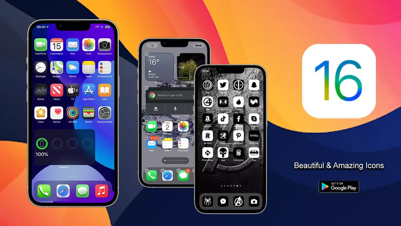 iPhone 16 Launcher & Wallpaper应用截图