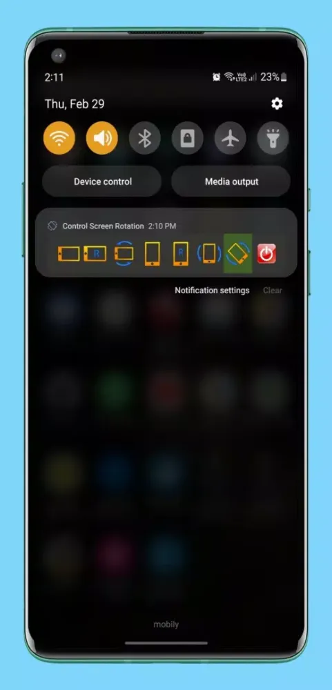 Скриншоты Control Screen Rotation