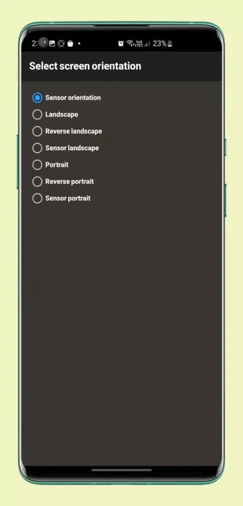 Скриншоты Control Screen Rotation