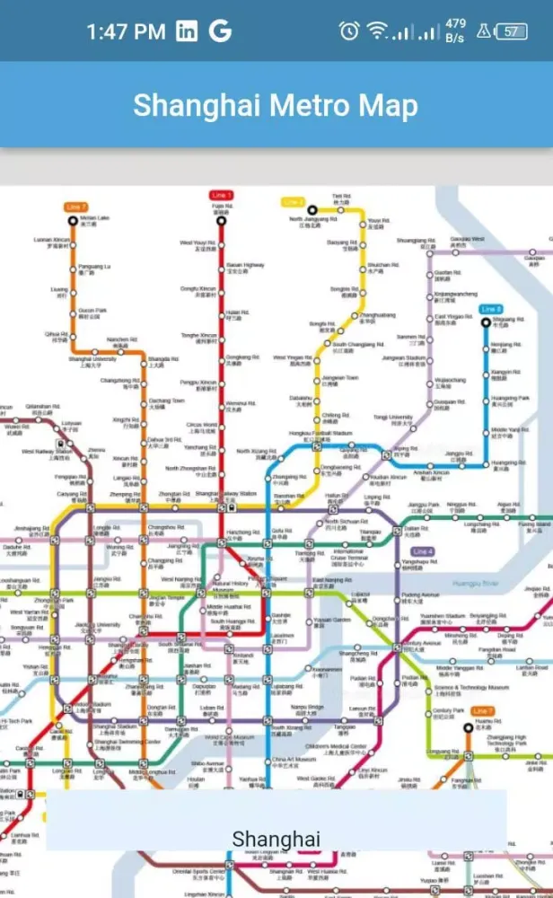 Ảnh chụp màn hình của Shanghai Metro Maps Offline