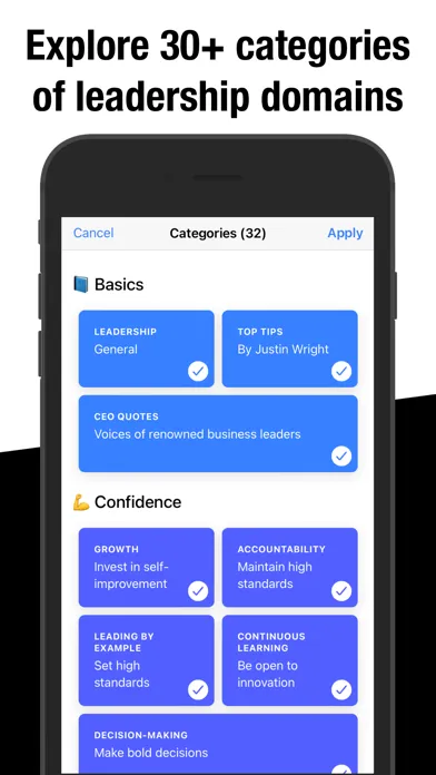 Capturas de pantalla de Leadership App: Motivation