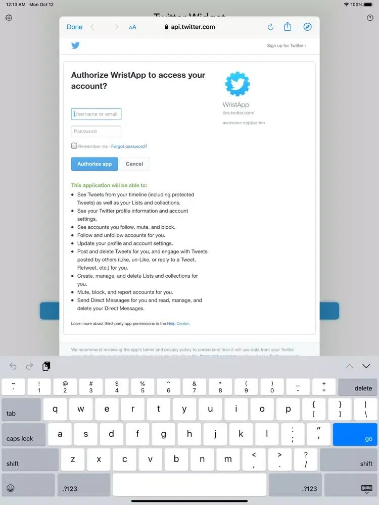 Tweet Widget - Tweet Feed iPad  स्क्रीनशॉट
