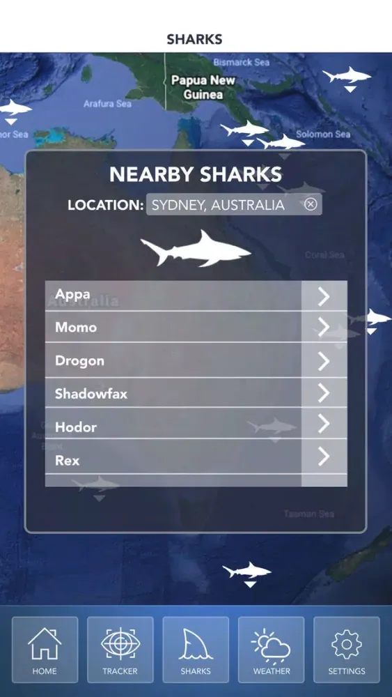Shark Locator 2018 スクリーンショット