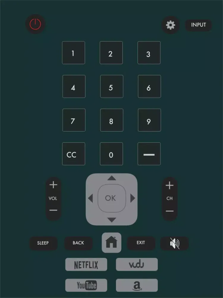 Ảnh chụp màn hình của Remote for Sharp TV iPad 