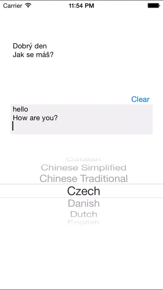 Language Translator App Screenshots