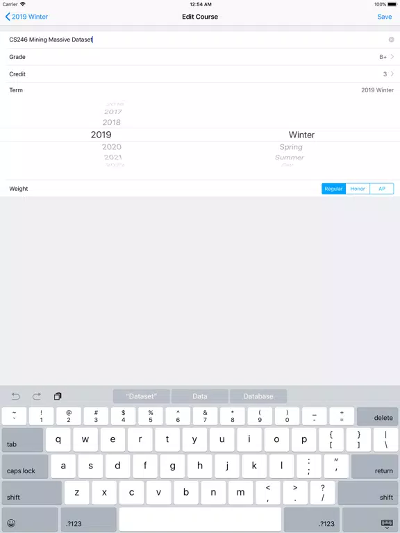 GPA Master - Track Your GPA iPad  Screenshots