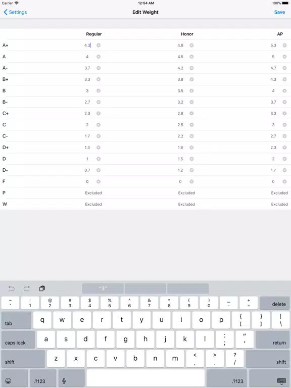 GPA Master - Track Your GPA iPad  Screenshots