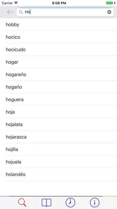 Ảnh chụp màn hình của Diccionario Sinónimos Offline