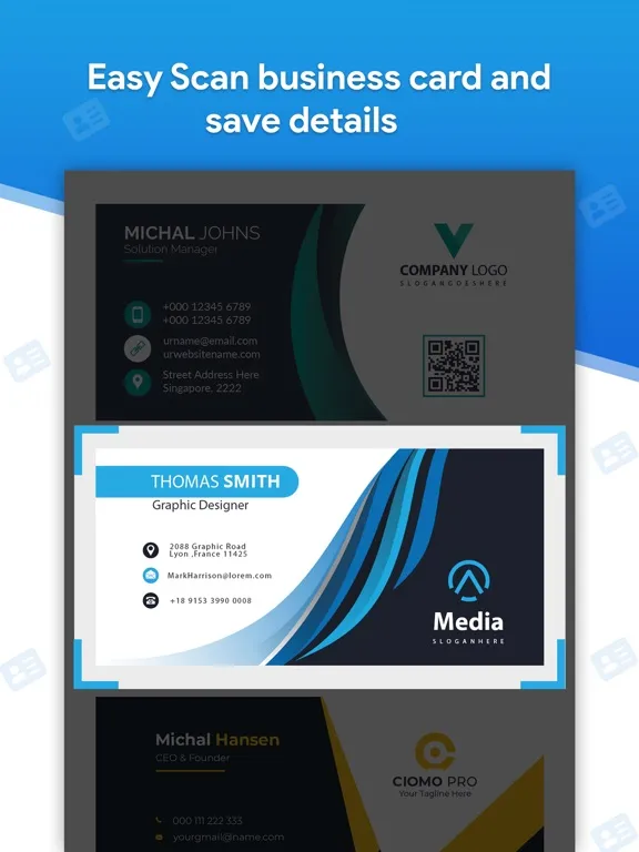 Tangkapan layar Card Scanner - Business Card iPad 
