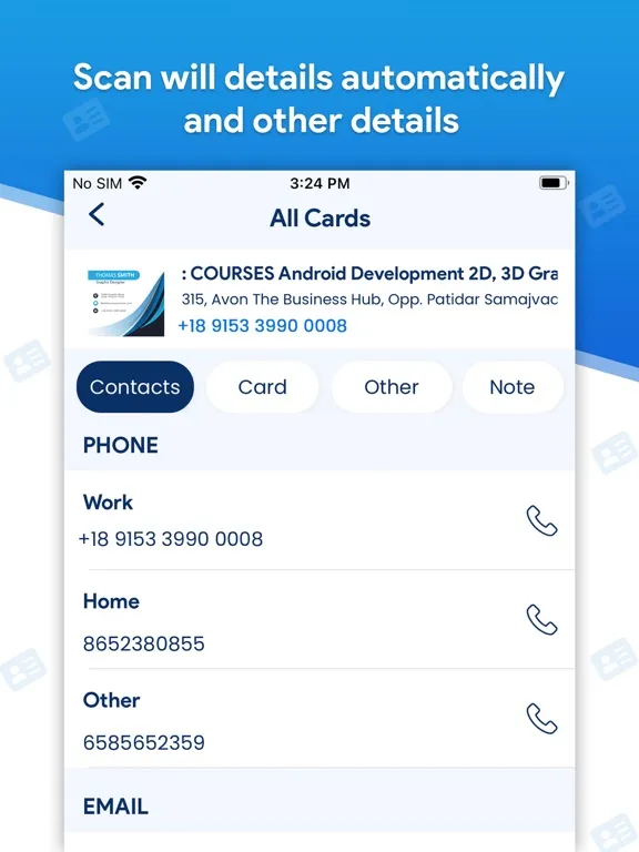 Tangkapan layar Card Scanner - Business Card iPad 